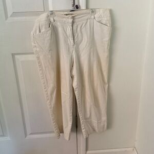 St. John's Bay Stretch Pants in Cream
